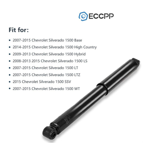 Rear Shock Strut Kit Set of 2 for Chevy Silverado 1500 and GMC Sierra 1500 Direct Fit Heavy Duty Shocks for 2005 2015 Silverado