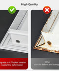 Rock Solid 2 Pack 12X12 Inch Metal Access Panels With Strong Magnetic Latch, comparing high-quality flush cover to rusty, deformed option.