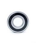 Heavy Duty Front Load Washer Tub Bearing And Seal Kit Designed To Crush Drum Grumbling Stop Leaks Early And Restore Snappy Spins For Frigidaire Kenmore Appliances In Your Everyday Laundry Room. Silver washer drum bearing with black seal.