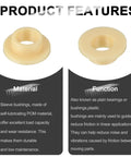 Precision flanged sleeve bearing made of POM plastic showcasing self-lubricating features and low maintenance for hobbyist builds.