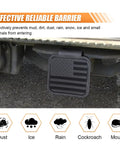 American Flag Trailer Hitch Cover 2 Inch Receiver Plug Cap Dust Proof Rubber Cap For Cars Trucks SUVs Universal Fit Black