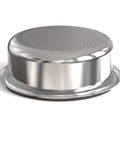 Ridgeless 58mm Espresso Basket Filter 18 Gram Nanotech NanoQuartz Nonstick Coating For Baristapro viewed from side angle