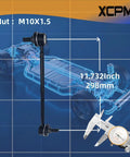 Front Sway Bar End Link Kit 2 Pcs Replacement For 2012 2015 Ford Focus Escape C Max with size specifications