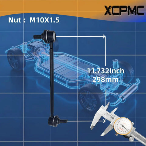 Two Pack Sway Bar Kit For Ford Escape 2013 2018 Focus 2012 2018 Transit 2010 2013 Mazda 3 Front Stabilizer Bar Beefed Up For Tight Cornering And A Smoother Ride, M10x1.5, 298mm