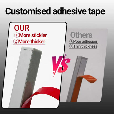 Comparison of adhesive tape thickness and stickiness for Wood Slat Wall Panel LED Recessed Lighting Kit With 6 Pcs DC12V Adhesive Acoustic Panel Lights