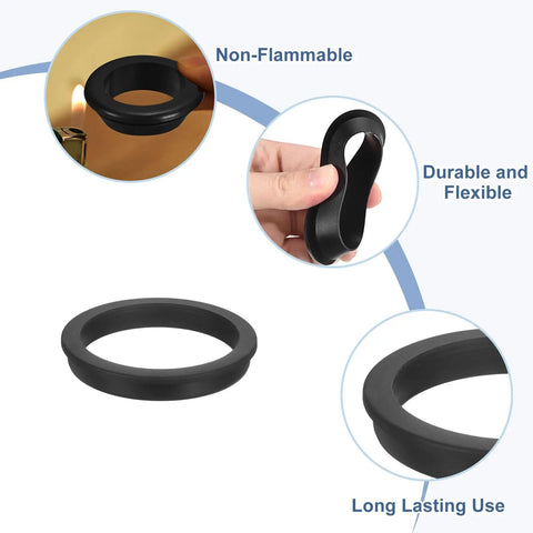 Heavy Duty Top Hat Silicone Rubber Grommet For Wiring And Auto Applications 130mm Drill Hole shown in flexible and durable details