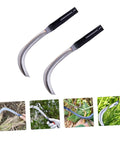 Two-Piece Rustproof Weeding Hook Tool Set For Mowing Cultivation And Harvesting With Comfortable Grip Durable Agricultural Gardening Gear