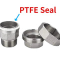 Heavy Duty 304 316 Stainless Steel Union Coupler Female Male Pipe Connector With Rock Solid PTFE Sealing