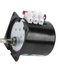 Super Silent 14 Watt Synchronous Generator Motor With Full Metal Gears For Home Appliances And Industrial Gearboxes with visible connectors.