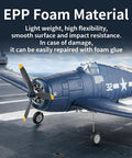Realistic F6F Hellcat Inspired RC Plane For Adults And Beginners With EPP Foam Highlighted On Aircraft Carrier