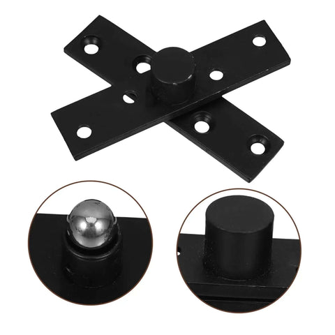 Heavy Duty Pivot Hinge For Hidden Secret Doors Stainless Steel With Black Finish Quiet Smooth Operation Durable Door Hardware