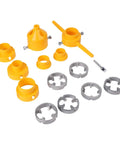 Pro Electric Manual Pvc Pipe Threader Kit With 20Mm And 25Mm And 32Mm Dies For Plumbing Repairs and DIY Projects, plastic and metal components.