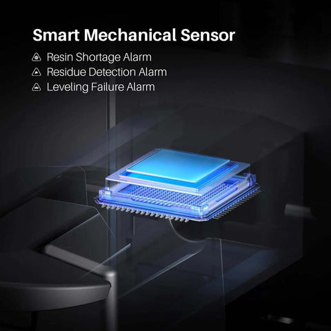 Smart mechanical sensor for Mars 5 Ultra Resin 3D Printer With 7 Inch 9K Mono LCD And 18 Micron XY, showing resin shortage, residue detection