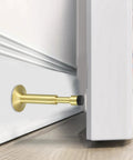 Sleek Wall Mounted Door Stop With No Drilling Easy Install Adjustable Length 1.1 Inch Silent Hydraulic Stopper for home
