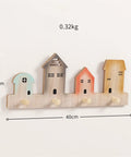 Game Winning Wall Mount Wood Coat Hooks For Entryway Storage And Home Decor Featuring Space Saving Key Holder Towel Rack Multi Functional Essential With A Cozy Vibe That Looks Incredibly Fly, house shape, 40cm x 16cm, light wood color design.