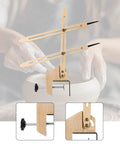 Portable Pottery Throwing Gauge Straight Up Essential For Beginners with wooden arms and clamp for precise clay centering.