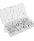 Ultimate 200 Pcs Spring Assortment Kit With 20 Sizes For Any Home Repair Job Featuring Heavy Duty Extension And Compression Springs Stored In A Snazzy Organized Box For Super Easy Access And Quick Fixes. 200-piece plastic spring assortment box
