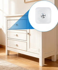 White Cabinet Hinge Repair Kit With Plastic Expansion Dowels And Screws For A Quick Fix Of Loose Doors Drawers And Nightstands