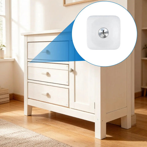 White Cabinet Hinge Repair Kit With Plastic Expansion Dowels And Screws For A Quick Fix Of Loose Doors Drawers And Nightstands