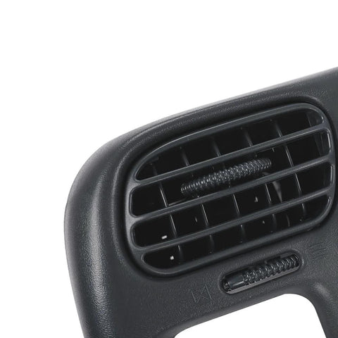 G-PLUS dash vent trim bezel in dark gray plastic; close-up view of a car air vent.