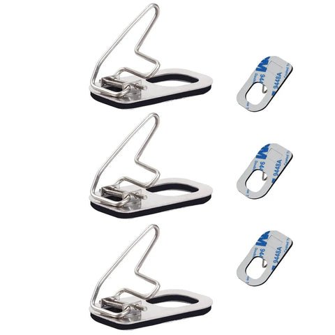 Three Piece Archery Arrow Rest For Recurve Bow With Durable Wire Design High Strength Steel Construction Self Adhesive Back Easy Install