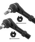 Beefed-Up Front Outer Tie Rod Ends Set For Ford Explorer 2004 2005, Explorer Sport 2001 2003, Explorer Sport Trac 2001 2005, Mercury Mountaineer 2004 2005 Direct Fit Replacement ES3667, black steel