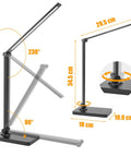 Must Have LED Desk Lamp With Touch Control For Home Office And Study Eye Protecting Light 6000K Daylight adjustable angles