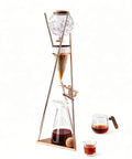 Craft Your Own Smooth Sippin Chilled Coffee With This Detachable Cold Brew Maker Featuring An 800ml Iced Drip Tower And Precision Nozzle For Effortless Cleanup And Quick Home Brewing Perfection Daily in a stylish metal frame.