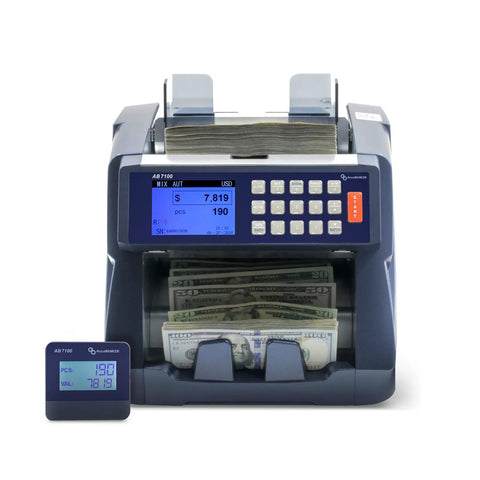 Mixed Bill Value Counter For Cash Handling No Fuss Bank Grade Denomination Counter Machine With 5 Point Counterfeit Detector Count Add