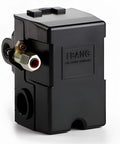 Heavy Duty Air Compressor Pressure Switch Replacement LF10 4H 135-175 PSI 20A Rating Universal Pump Control Valve, side view