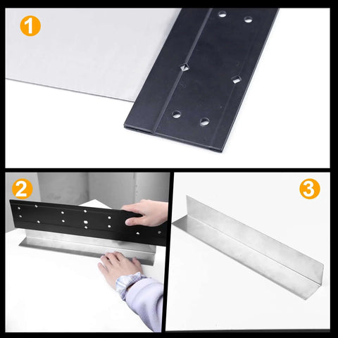 16 Inch Sheet Metal Bender for HVAC Ductwork and Roofing Panels Hemming Forming, folding a metal sheet with adjustable depths