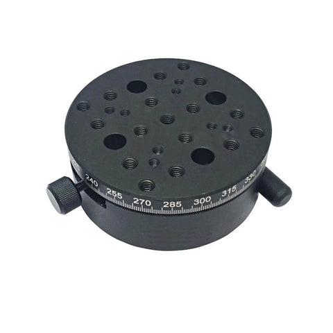 Axis Manual Rotation Stage Built Tough For Precision CNC Machines And Robotic Automation Heavy Duty Rotary Stage Optical Sliding Table Component With 60 Micron Roundness 30 Micron Transversal Deviation And 60 Micron Parallelism, top view