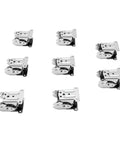 8-pack Carbon Steel Self Locking Hinges Folding Table Leg Brackets With 180 Degree Lock Design And Electroplated Finish
