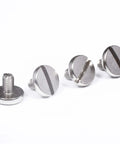 Straight Up Slotted Grip Screw Four Pack For Dependable Handguns Built From Tough Carbon Steel With A Slick Nickel Finish For Easy Swaps And Rock Solid Durability
