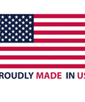 American flag with 'Proudly Made in USA' text below