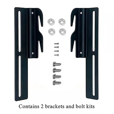 Heavy Duty Headboard Adapter Brackets And Bed Frame Hooks For Metal Beds, includes 2 steel brackets and bolt kits for easy installation.