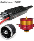 150 Amp High Voltage Opto ESC for RC aircraft and helicopters with 5 to 12S support, shown with EDF motors