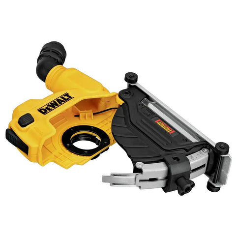 Heavy Duty Angle Grinder Dust Shroud Fits Four Half Inch Through Five Inch Models With Adjustable Shoe And Plunge Cut Build.