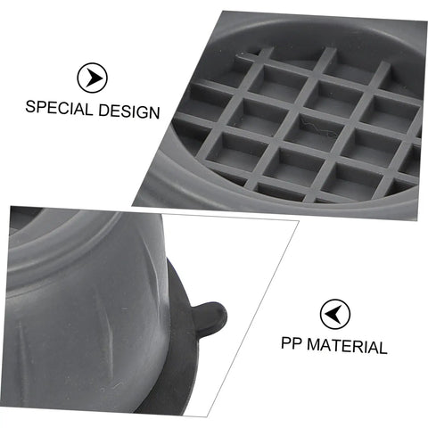 Close-up of grey anti-skid Non Slip Washing Machine Foot Mats and Refrigerator Stabilizers for Vibration Control, PP material