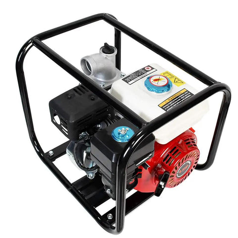 Gas Powered 2 Inch Semi Trash Water Pump With 212cc 4 Stroke Engine 158 GPM High Flow 26 Feet Suction 105 Feet Lift