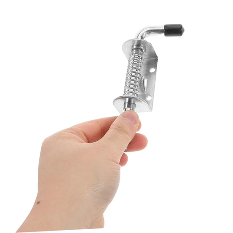 Heavy Duty Spring Loaded Latch Kit 2 Pcs Thickened Iron Safety Pins For Cabinets Mechanical Hinges And Automotive Applications in hand