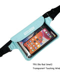 Waterproof Waist Pouch Dry Belt Bag for Swim Surf Snorkel Keep Phone Kindle Wallet Keys and Fob Dry and Safe Lightweight