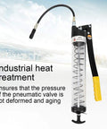 6000 PSI Grease Gun With Transparent Tube for Automotive Industrial and Agricultural Equipment Heavy Duty Lubrication Tool