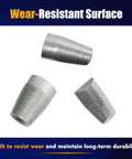 Wear-resistant jaws from 6 Pack Machined Jaws Replacement Kit For 2550-20 Rivet Tool, 12V Riveter Replacement Parts