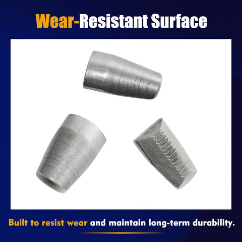 Wear-resistant jaws from 6 Pack Machined Jaws Replacement Kit For 2550-20 Rivet Tool, 12V Riveter Replacement Parts