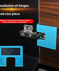 Drill Free Magnetic Hinge Mounting Guide For Quick Door Install And Drawer Latch Setup Adjustable Jig For Accurate Hinge Cutting Easy Home Woodworking Tool in use