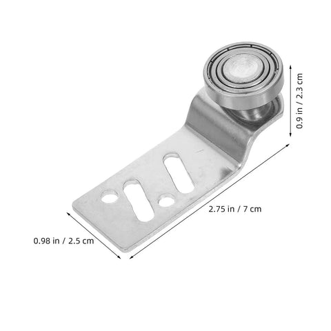 Heavy Duty Stainless Steel Sliding Door Rollers 4 Pack Featuring Precision Ball Bearings 23mm Axle smooth cabinet roller with measurements.