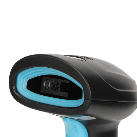 Built Tough USB Barcode Scanner For 1D 2D QR Codes, Quick Scan, ABS Construction, IP54 Dust Protected, close-up sensor view