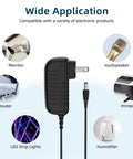 Universal 100 To 240V AC Adapter For Boss RC 5 Loop Station With 50 60Hz US Power Cord shown with compatible electronics.