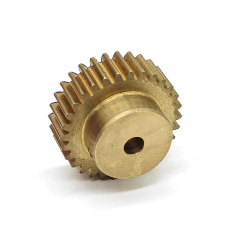 Beefy Copper 52 Tooth Straight Spur Gear 0.75 Module 52T With 5mm Bore 40.5mm Diameter 8mm Teeth Thickness 15mm Total Thickness